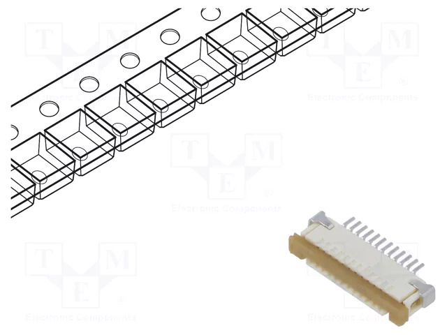 Connector: FFC/FPC; gold-plated; SMT; 50V; 500mA; Easy-On; PIN: 12 MOLEX MX-52207-1260