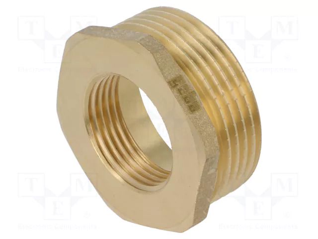Splice terminal: adapter; male-female,reductive; brass CW617N GEBO 241-28BR