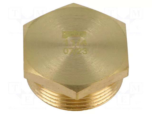 Splice terminal: plug; hexagonal; brass CW617N; BR GEBO 290-7BR