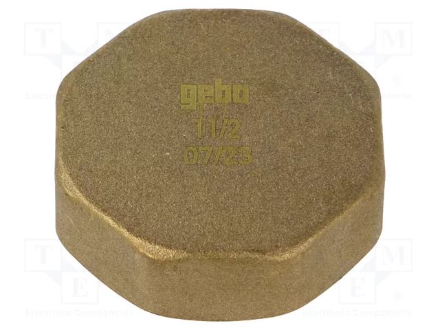Splice terminal: stopper; hexagonal; brass CW617N; BR GEBO 300-8BR