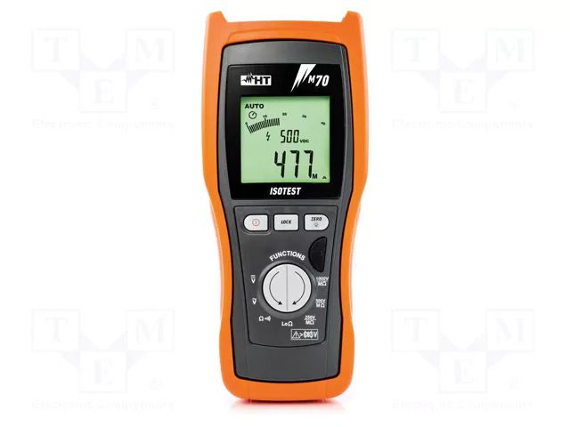 Meter: insulation resistance; LCD; R range: 0÷19.99Ω HT INSTRUMENTS HTI-HV000070