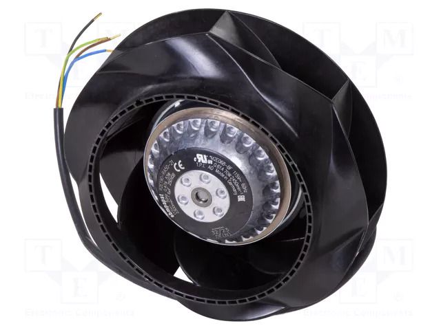Fan: AC; radial; 115VAC; Ø190x68.5mm; 285m3/h; ball; 2300rpm; IP44 EBM-PAPST R2E190-RA50-21