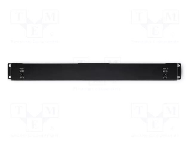 Patch panel; black; Number of ports: 12; RJ45 socket x12; RACK QOLTEC QOLTEC-54478