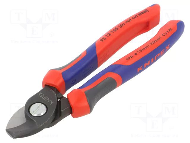 Cutters; side,cutting; without chamfer; 165mm; 1AWG÷0AWG KNIPEX KNP.9512165