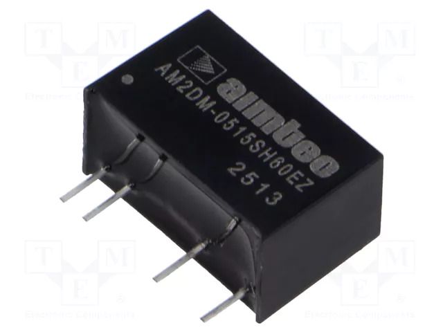 Converter: DC/DC; 2W; Uin: 4.5÷5.5VDC; Uout: 15VDC; Iout: 133mA; SIP7 AIMTEC AM2DM-0515SH60EZ