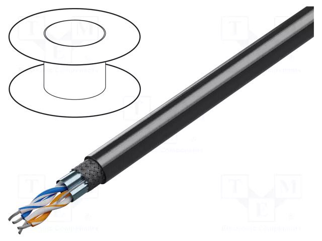 Wire; 1x2x22AWG; RS485,outdoor; stranded; Cu; Insulation: CPE; 305m BELDEN 3105DB.0101000