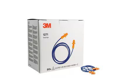 3M™ Reusable Earplug, Corded, Pillow Pack, 1271 UU012114383 4064035071967