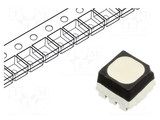 LED; RGB; SMD; 3535; 1.6÷2.4VDC,2.4÷3.3VDC; 3.7x3.5x2.8mm; 120° BRIGHTEK (EUROPE) N0M68S46BF