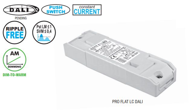 22W Direct current dimmable electronic drivers with DIP-SWITCH 127600