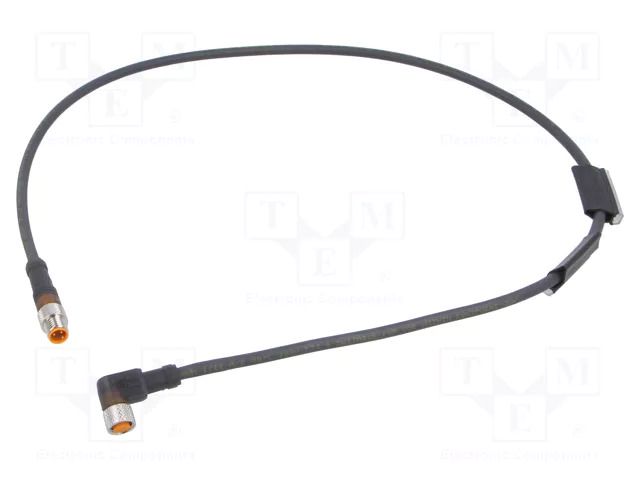 Cable: for sensors/automation; M8; PIN: 3; 0.6m; plug; 30VDC; 4A LUMBERG AUTOMATION LUMBERG-43678
