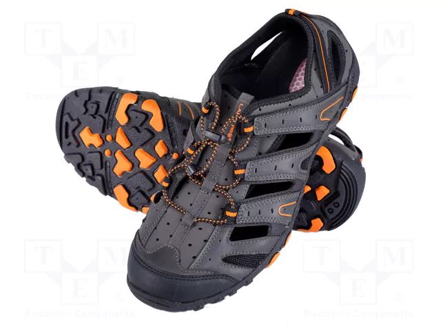 Sandals; Size: 41; grey-black; knitwear,PU; TREKKING LAHTI PRO LAHTI-L3061041