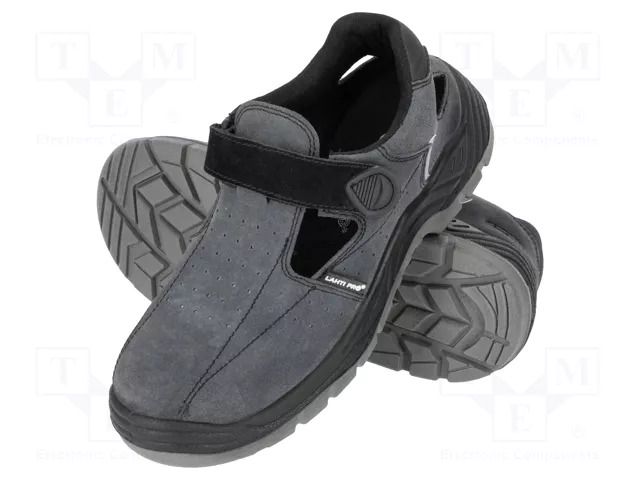 Sandals; Size: 43; grey-black; chamois; slip; Safety cat: S1 FO SR LAHTI PRO LAHTI-L3061843