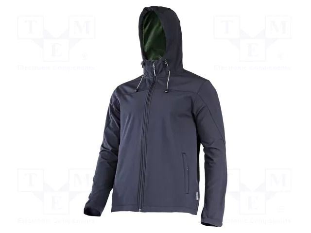 Softshell jacket; Size: S; black; with a hood; 280g/m2 LAHTI PRO LAHTI-L4093301