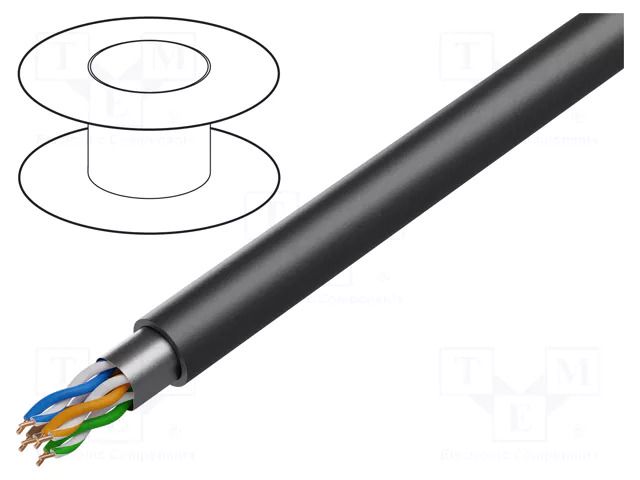 Wire; F/UTP; 4x2x22AWG; industrial Ethernet,outdoor; 5e; wire; Cu BELDEN 7903A.0101000
