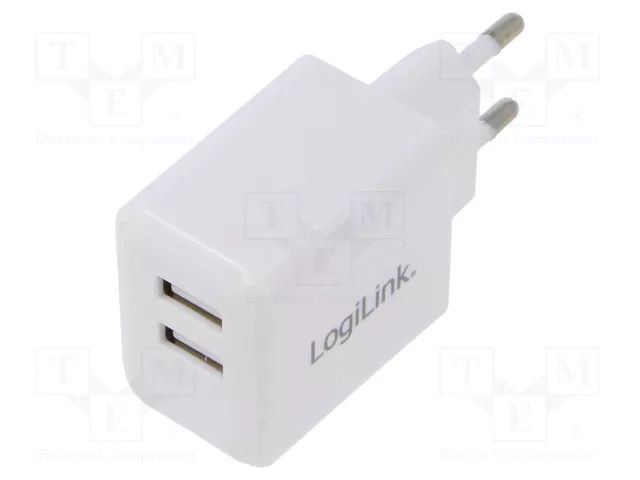 Power supply: switching; mains,plug-in; 5VDC; 2.4A; 12W; Out: USB A LOGILINK PA0210W