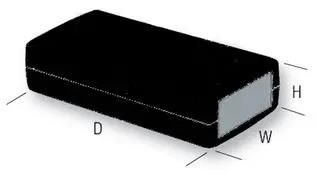 ENCLOSURE, ABS, BLACK 75-237425