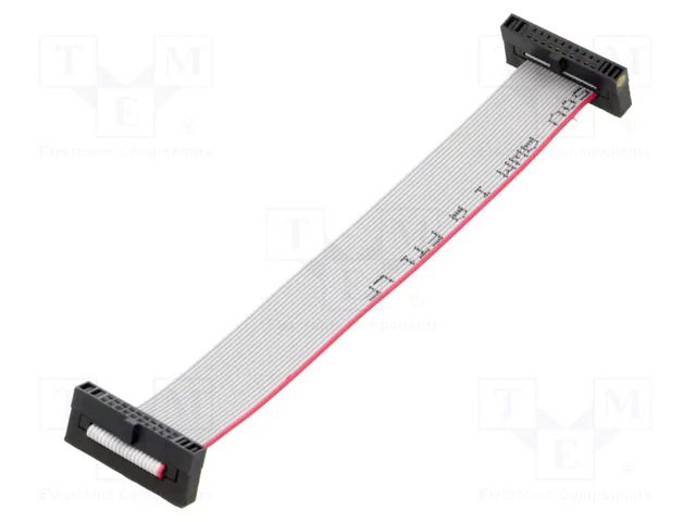 Ribbon cable with IDC connectors; IDC,both sides; 101.6mm; 4" SAMTEC FFSD10D040001NSR
