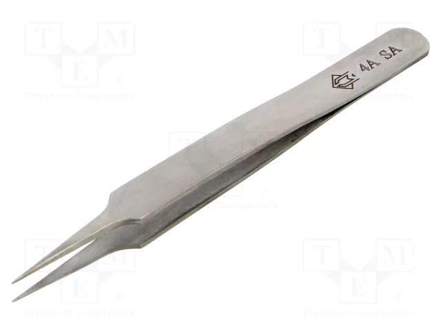 Tweezers; 110mm; Blades: narrowed; Blade tip shape: sharp PIERGIACOMI PG-4A-SA