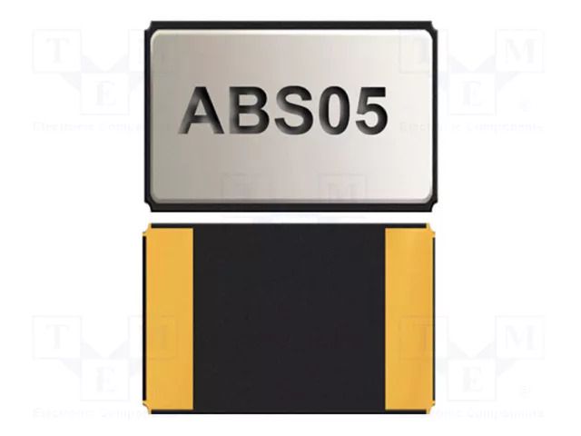 Resonator: quartz; 32.768kHz; ±20ppm; 12.5pF; SMD; 1.6x1x0.5mm ABRACON ABS05-32.768KHZ-T