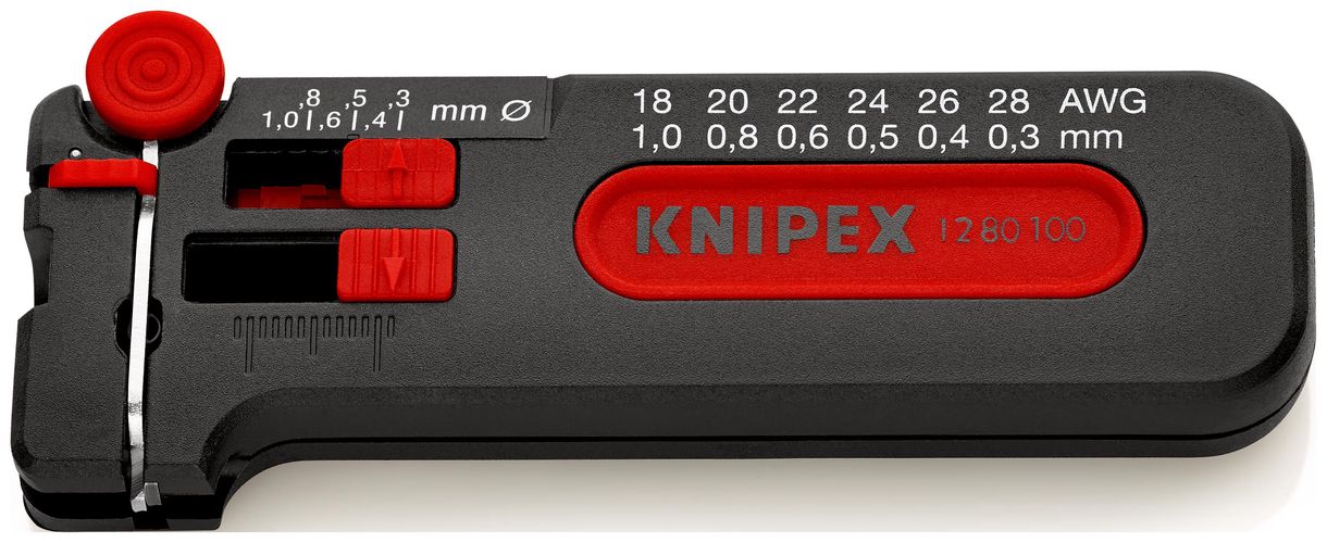 KNIPEX 12 80 100 SB Mini Wire Stripper  100 mm 12 80 100 SB 4003773043119