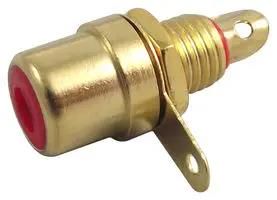 SOCKET, PHONO, GOLD/RED PSG01511