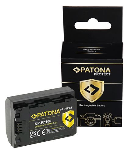 PATONA PROTECT Battery f. Sony NP-FZ100 A7 III A7M3 Alpha 7 III A7 R III A7RM3 Alpha 7 R III A9 Alpha 9, PATONA 12845 4055655222211