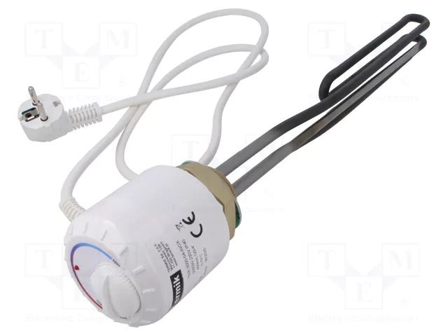 Heater; with thermostat; 3kW; 230VAC; 400mm; 5÷70°C; 1002g TERMIK SP Z. O.O. TER-3000-64-INOX