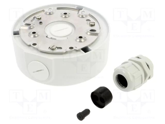 Junction box; Ø129.1x45mm; white; aluminium alloy; -40÷60°C DAHUA 6923172540591