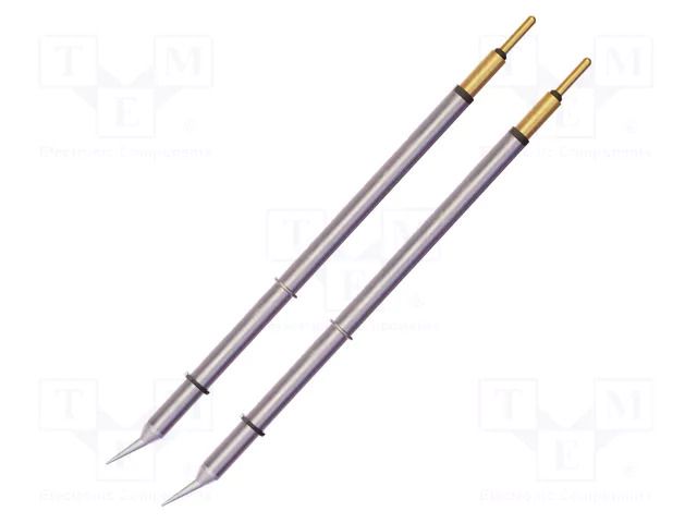 Tip; bent conical; 0.4x6.2mm; 468°C; for hot microtweezers; 2pcs. METCAL MFT-8CNB6204