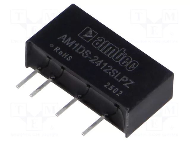 Converter: DC/DC; 1W; Uin: 21.6÷26.4VDC; Uout: 12VDC; Iin: 51mA; SIP7 AIMTEC AM1DS-2412SLPZ