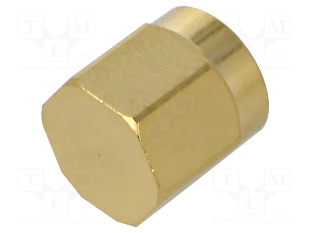 Accessories: protection cover; chain; gold-plated; IP67 GCT RFCT-SMA-CAP-GS-1