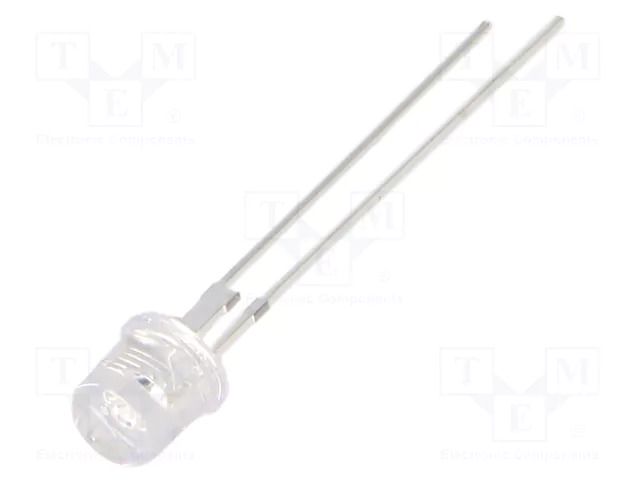 LED; blue; 5mm; 4200÷5800mcd; 140°; Front: flat; 3.2÷3.6VDC; round OPTOSUPPLY OSB56L57E1P
