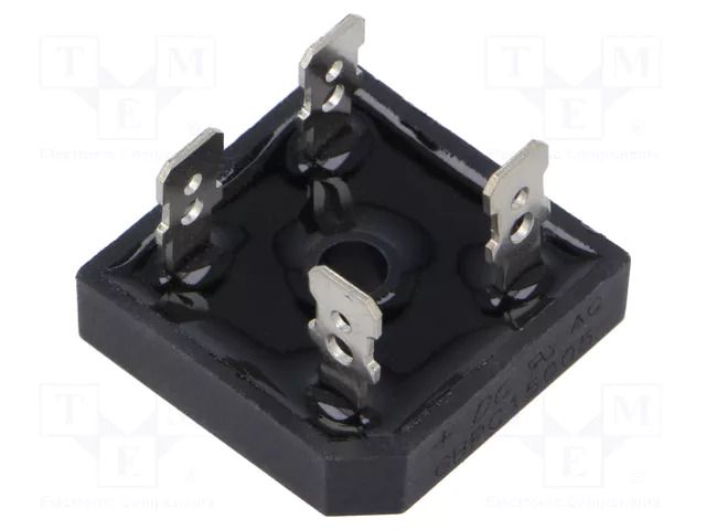 Bridge rectifier: single-phase; Urmax: 50V; If: 15A; Ifsm: 300A DC COMPONENTS GBPC15005-DC