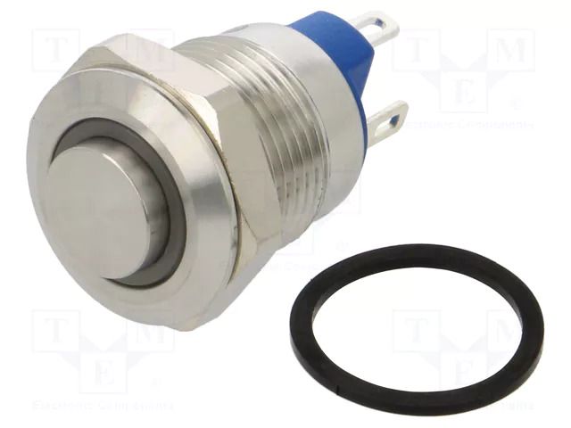Switch: vandal resistant; Pos: 2; SPST-NO; 2A/36VDC; IP65; OFF-(ON) ONPOW GQ12-AH-10EJY24VS