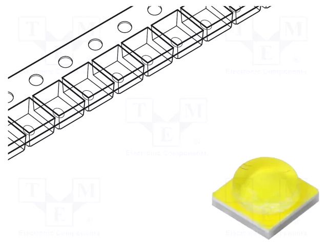 Power LED; 3535; white; 125°; convex; batwing; 2.8÷3.2VDC; 4W; 4870K ProLight Opto PB2H-4BWE-HWFC