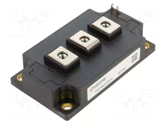 Module: IGBT; boost chopper; Urmax: 1.2kV; Ic: 300A; screw; screw KYOCERA AVX PRFMB300W12