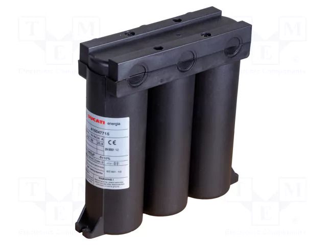 Capacitor: polypropylene; three-phase; Q@50Hz: 15kVAR; 415VAC DUCATI ENERGIA 415.04.7715