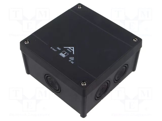 Enclosure: junction box; X: 127mm; Y: 127mm; Z: 70mm; IP66; black SPELSBERG ABOX-060-L/SW