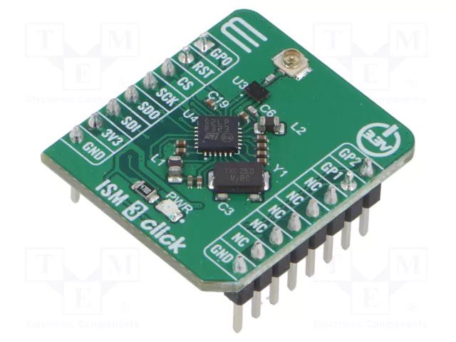 Click board; Comp: S2-LPQTR; prototype board; RF; 3.3VDC; Size: S MIKROE MIKROE-6066