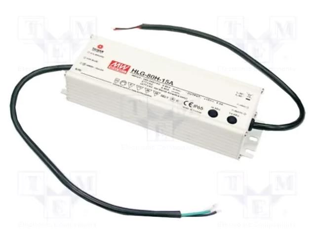 Power supply: switching; LED; 80W; 42VDC; 1.17÷1.95A; 90÷305VAC MEAN WELL HLG-80H-42A