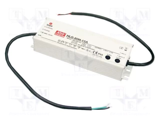 Power supply: switching; LED; 80W; 42VDC; 1.17÷1.95A; 90÷305VAC MEAN WELL HLG-80H-42A