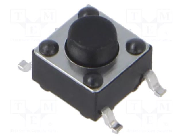 Microswitch TACT; SPST; Pos: 2; 0.05A/12VDC; SMT; 1.57N; 6x6x3.5mm CONNFLY TACT4203-12160-R