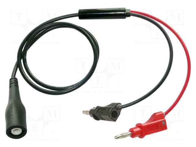 Test lead; 60VDC; 30VAC; 3A; BNC plug,banana plug 4mm x2; Len: 2m ELECTRO-PJP PJP7175-50-200N