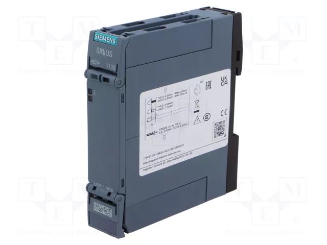 Voltage monitoring relay; phase sequence; 3UG; DPDT; 250VAC/3A SIEMENS 3UG5511-1BR20