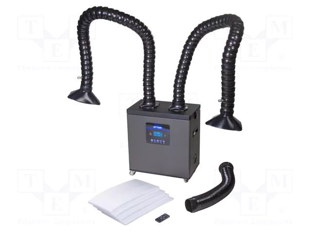 Fume extractor; 300m3/h; 230VAC; 180W; Dim: 465x250x480mm ATTEN ST-1202D