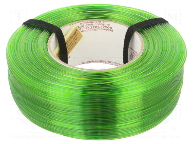 Filament: PET-G; 1.75mm; light green; 220÷250°C; 1kg; refill ROSA 3D ROSA-3829