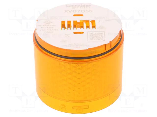 Module: light signaller; orange; LED; 24VDC; 24VAC; IP66 SCHNEIDER ELECTRIC XVB7C55