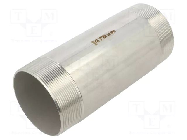 Splice terminal: connector pipe; stainless steel AISI 316L GEBO 6070.200.11