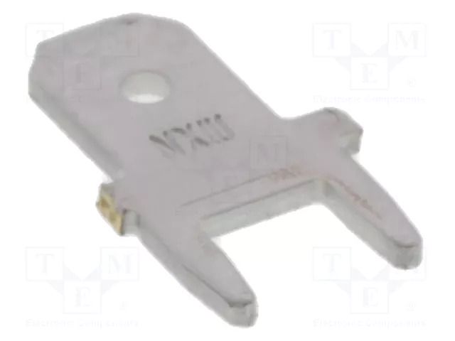 Terminal: flat; 6.35mm; 0.8mm; male; THT; on PCBs; brass; tinned MOLEX MX-19708-4013