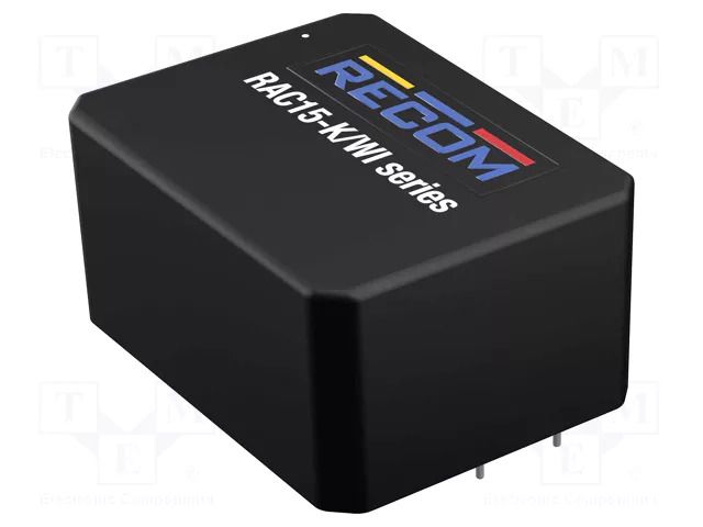 Converter: AC/DC; 15W; 18÷264VAC; Usup: 18÷375VDC; Uout: 15VDC; 83% RECOM RAC15-15SK/WI